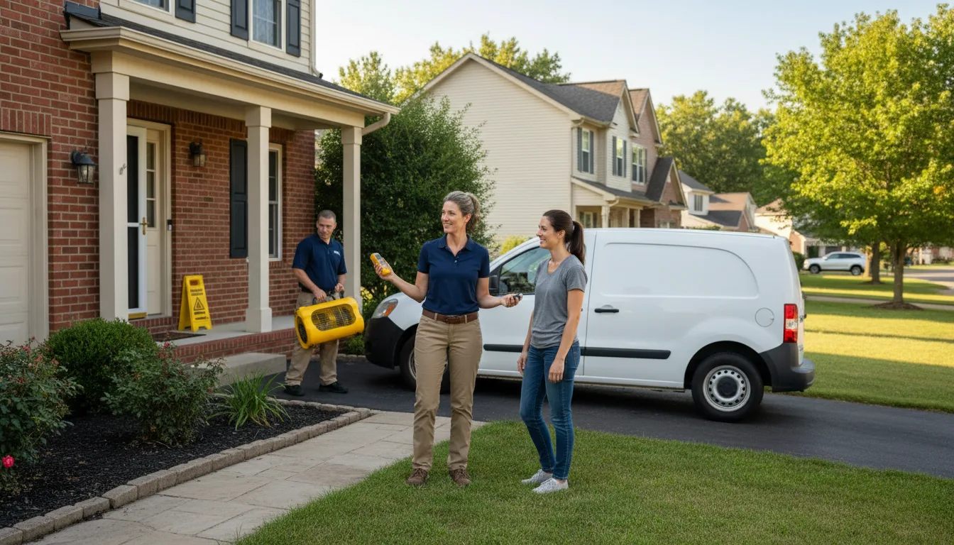 Residential water damage restoration in Shreveport, LA